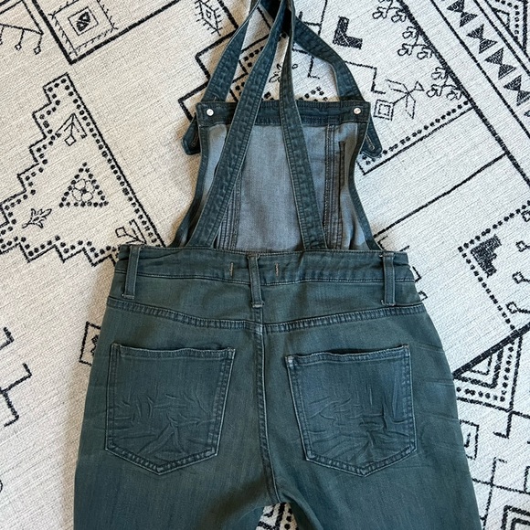Free People Washed Denim Overalls - Picture 5 of 6